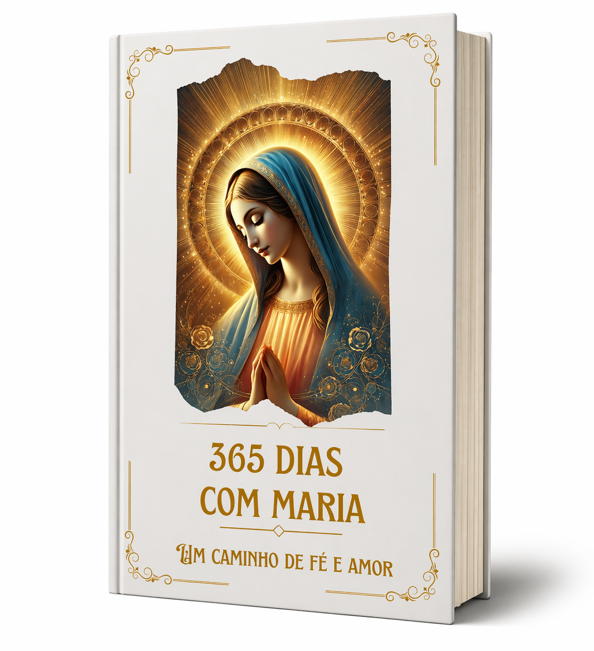 Mockup do Livro Devocional 365 Dias com Maria